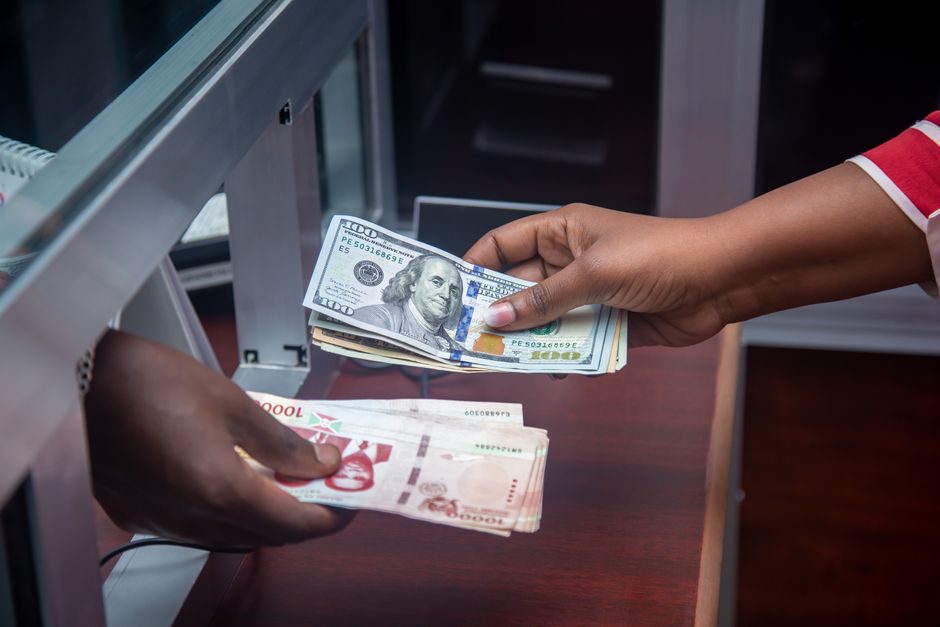 dólar em queda